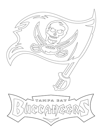 Tampa Bay Buccaneers Logo  Coloring Page